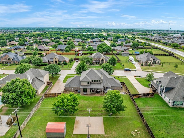 aerial perspective of suburban area