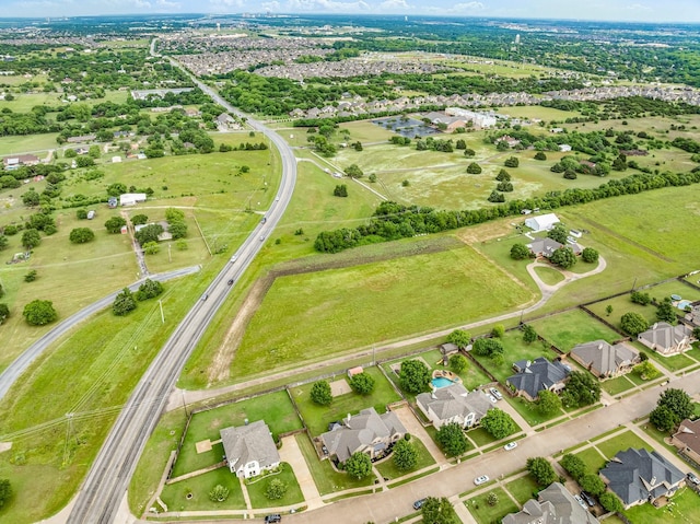 aerial view of residential area