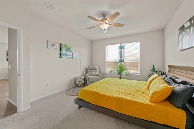 1145 Vernon Dr, Aubrey, TX 76227 - carpeted bedroom featuring baseboards and ceiling fan