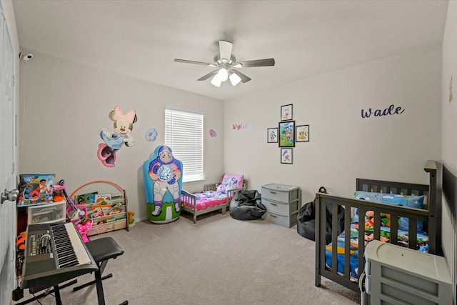 1145 Vernon Dr, Aubrey, TX 76227 - carpeted bedroom with ceiling fan