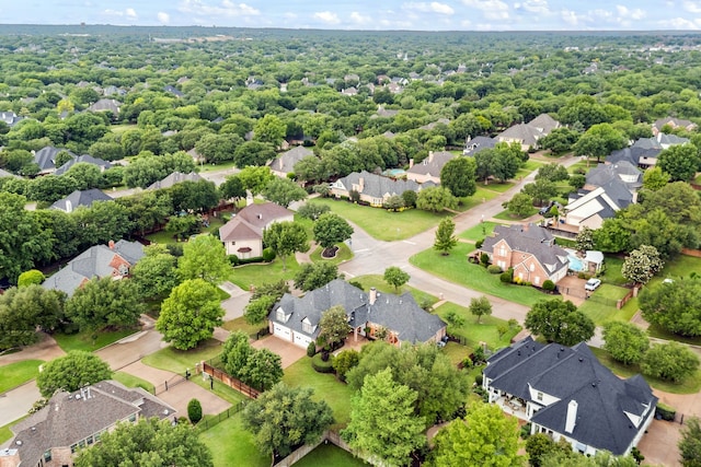 aerial perspective of suburban area