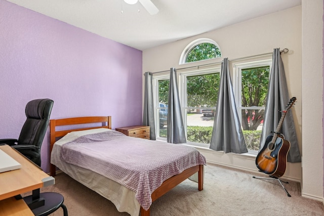 8833 Stirrup Way, Fort Worth, TX 76244 - bedroom featuring a ceiling fan, carpet, and baseboards