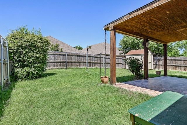 8833 Stirrup Way, Fort Worth, TX 76244 - view of yard with a patio, a shed, and an outbuilding