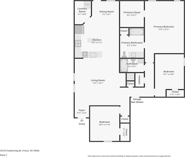 12712 Feathering Dr, Frisco, TX 75036 - home floor plan