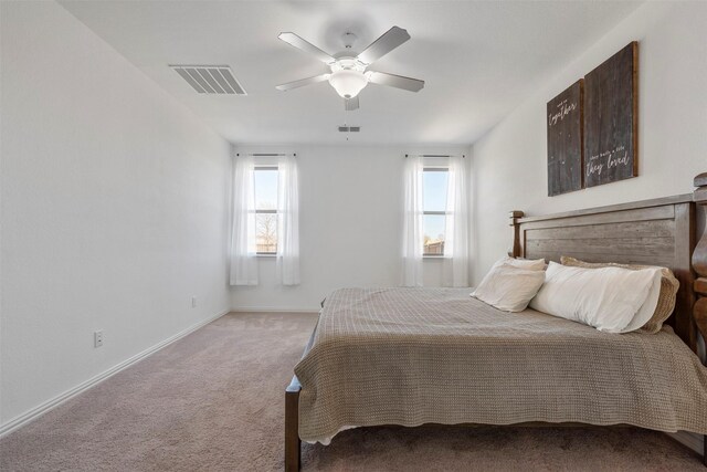 1420 Escondido Dr, Fort Worth, TX 76052 - bedroom with light colored carpet, baseboards, and ceiling fan