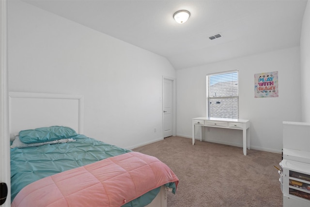 1420 Escondido Dr, Fort Worth, TX 76052 - bedroom with vaulted ceiling, carpet, and baseboards