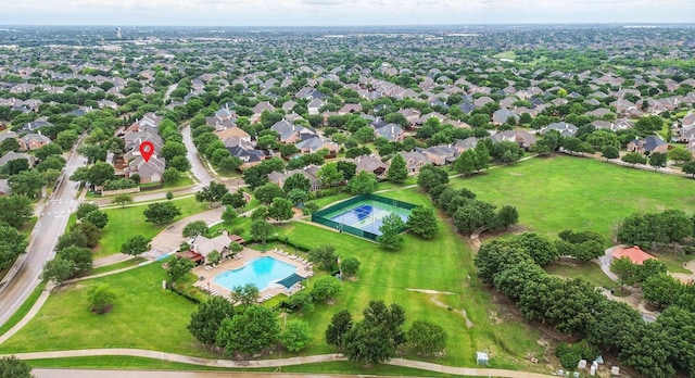 2099 Remington Ln, Frisco, TX 75033 - drone / aerial view of a pool area