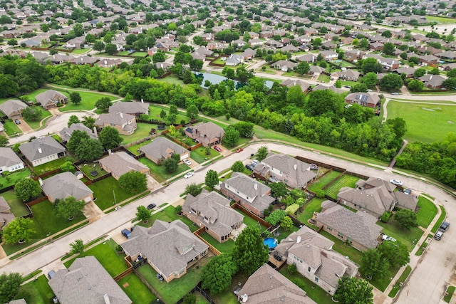aerial perspective of suburban area