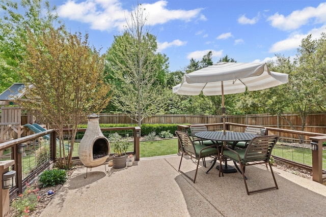 1744 Wildflower Ln, Wylie, TX 75098 - view of patio with outdoor dining area