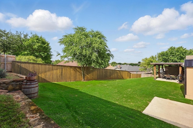 2134 Sagewood Dr, Weatherford, TX 76087 - view of yard with a patio area