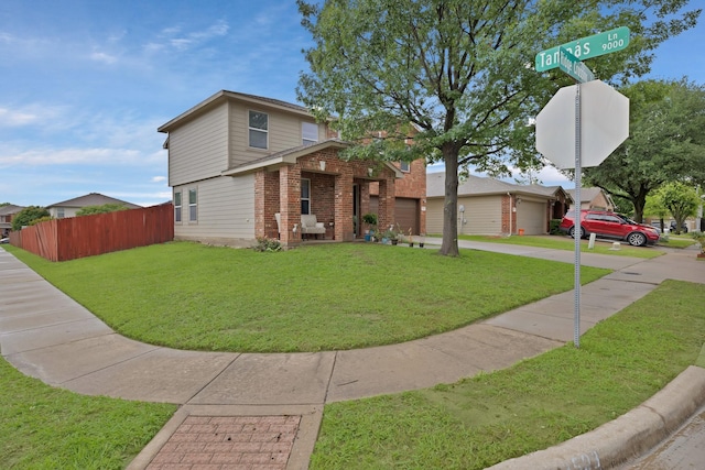 3503 Ridge Crossing Dr, Dallas, TX 75227 - view of front of property featuring brick siding, driveway, and a garage