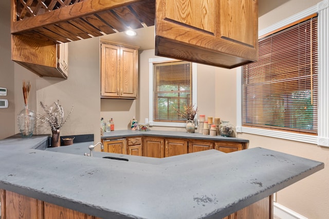 10080 Arvin Hill Rd, Aubrey, TX 76227 - kitchen featuring a sink and a peninsula