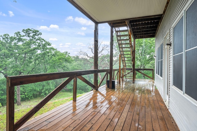 10080 Arvin Hill Rd, Aubrey, TX 76227 - view of wooden deck