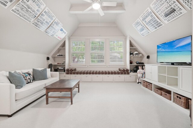 3728 Stanford Ave, University Park, TX 75225 - living area with a ceiling fan and carpet
