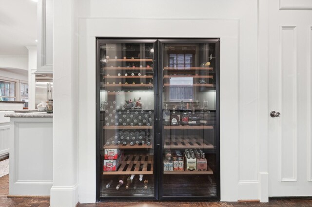 3728 Stanford Ave, University Park, TX 75225 - wine area with crown molding