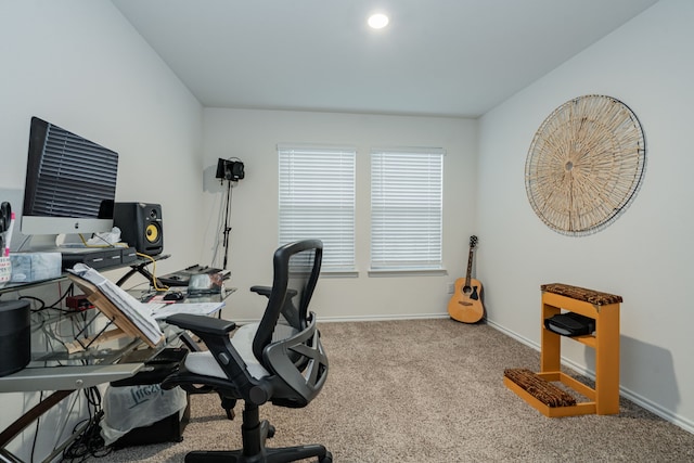 2308 Bellewood Ct, Crandall, TX 75114 - carpeted home office with baseboards
