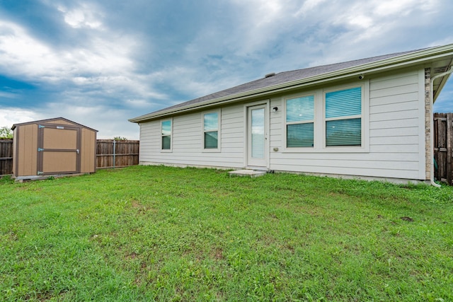 2308 Bellewood Ct, Crandall, TX 75114 - rear view of property with a shed and an outdoor structure