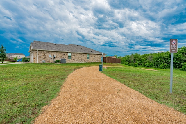 2308 Bellewood Ct, Crandall, TX 75114 - view of side of property featuring central air condition unit and brick siding