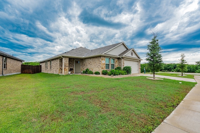 2308 Bellewood Ct, Crandall, TX 75114 - ranch-style house with driveway, brick siding, and an attached garage