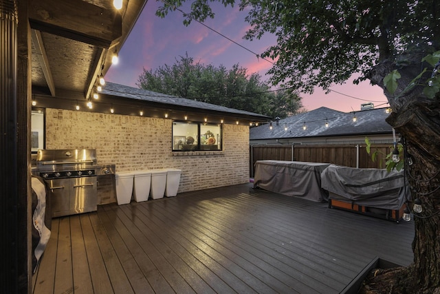 2512 Bennett Ave, Sherman, TX 75090 - view of wooden terrace