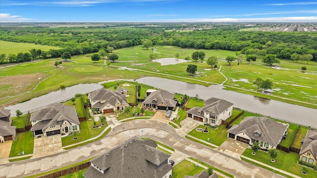 2643 Perdenales Dr, Royse City, TX 75189 - aerial view of residential area with a large body of water and a local golf course