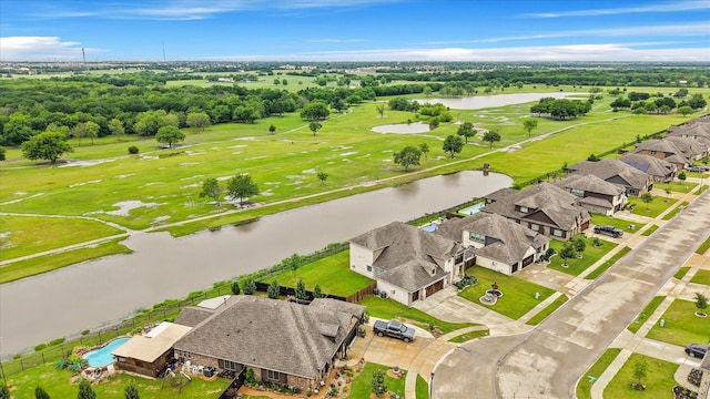 2643 Perdenales Dr, Royse City, TX 75189 - aerial view of residential area with a nearby body of water and a local golf course