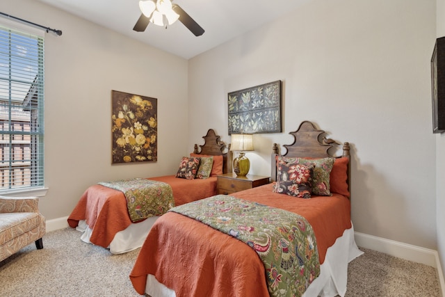 850 Long Valley Ct, Prosper, TX 75078 - carpeted bedroom featuring baseboards and a ceiling fan