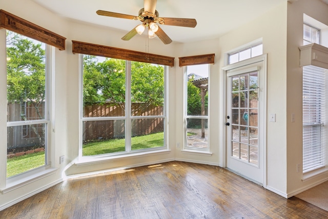 10008 Preston Vineyard Dr, Frisco, TX 75035 - unfurnished sunroom with wood finished floors and baseboards