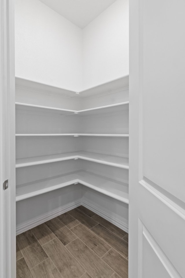 view of storage area