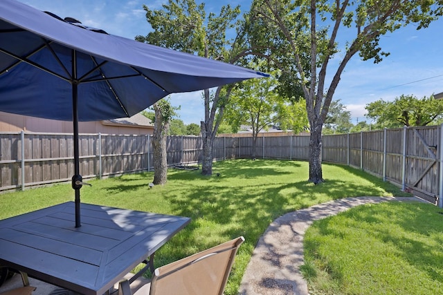 view of yard