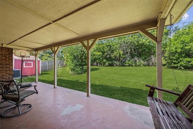 4204 Twilight Dr S, Benbrook, TX 76116 - view of patio / terrace with central air condition unit