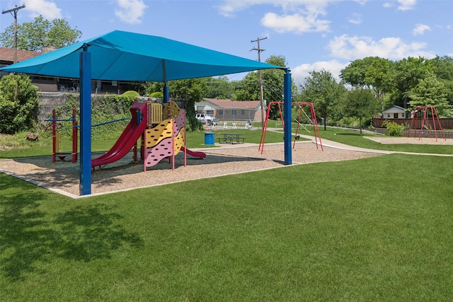 4204 Twilight Dr S, Benbrook, TX 76116 - community playground with a yard