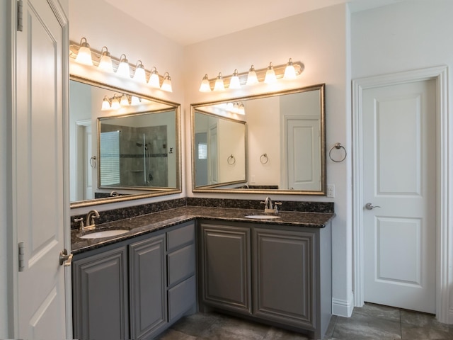 928 Freesia Dr, Little Elm, TX 75068 - bathroom with double vanity and a shower