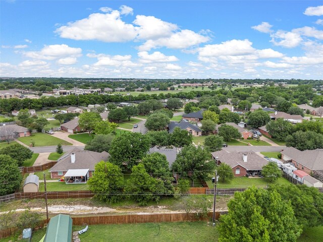 aerial view of residential area