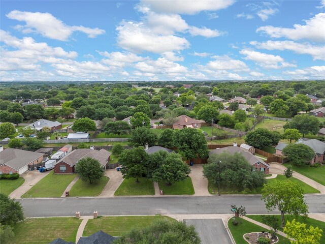 aerial view of residential area