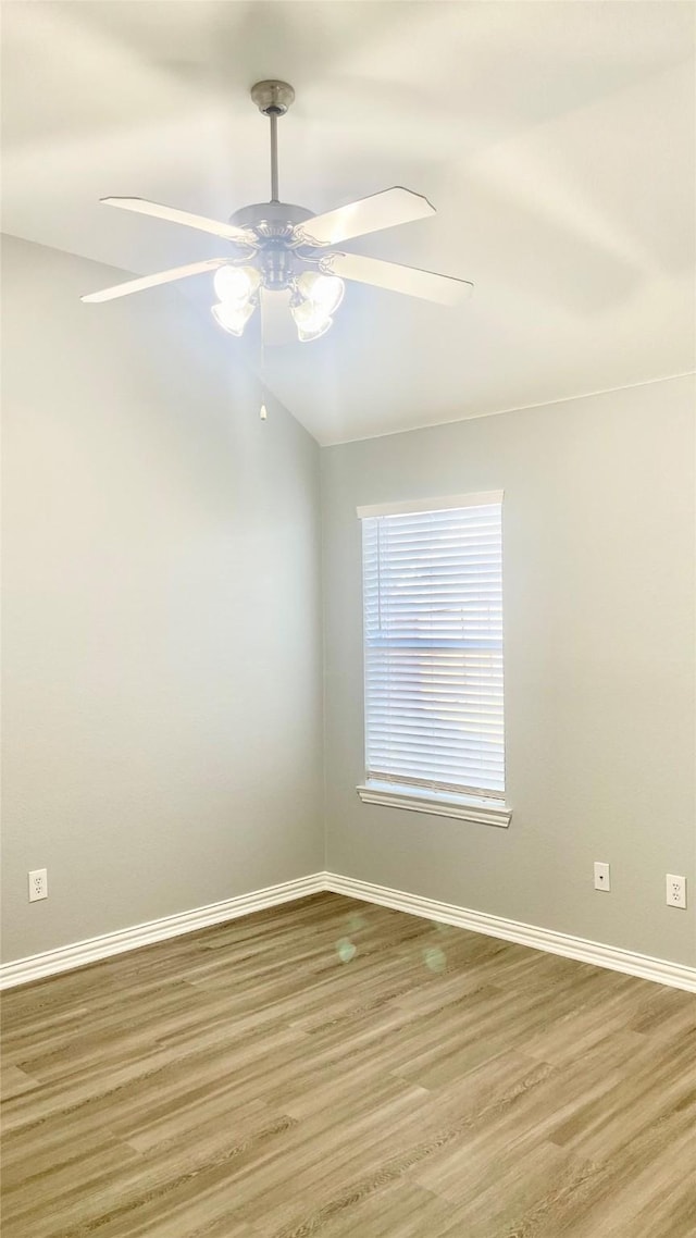 2632 Lake Ridge Dr, Little Elm, TX 75068 - unfurnished room featuring wood finished floors, baseboards, and a ceiling fan