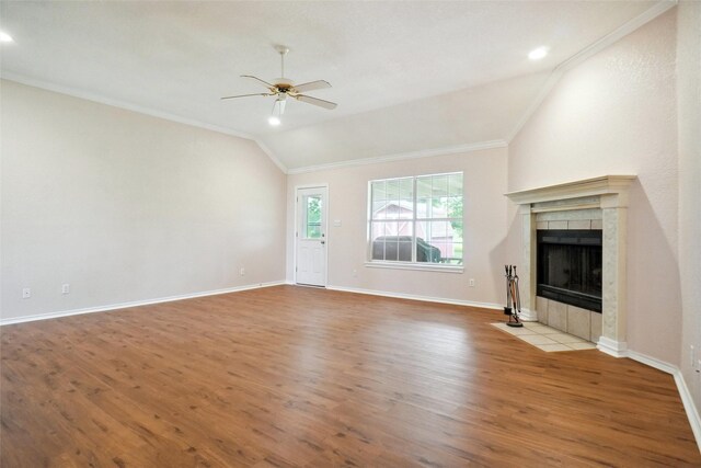 118 Brangus Ct, Paradise, TX 76073 - living room featuring wood finished floors, arched walkways, and a ceiling fan