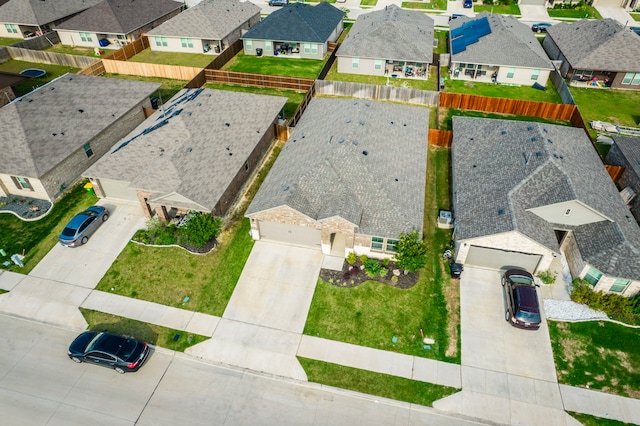 aerial view of residential area