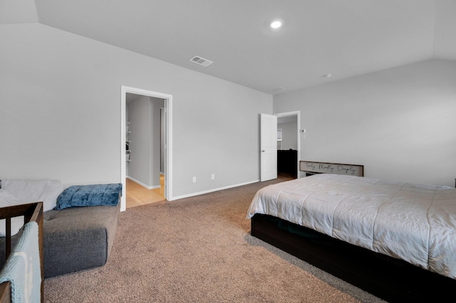 10324 Fort Elliott Trl, Crowley, TX 76036 - carpeted bedroom featuring lofted ceiling and baseboards