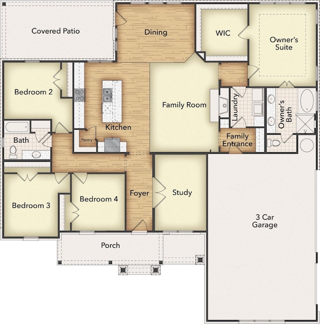 126 Range Ln, Decatur, TX 76234 - home floor plan