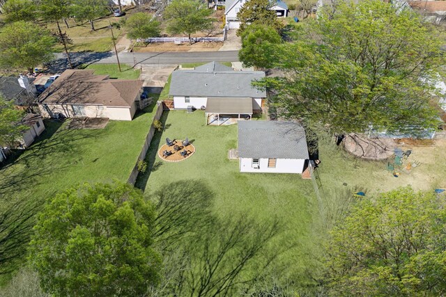 aerial perspective of suburban area