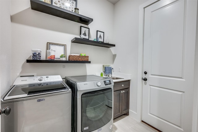 7412 Foxgrass Pl, Fort Worth, TX 76123 - laundry area with independent washer and dryer and cabinet space