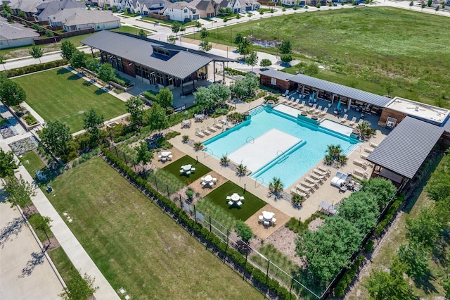 7412 Foxgrass Pl, Fort Worth, TX 76123 - bird's eye view of a pool