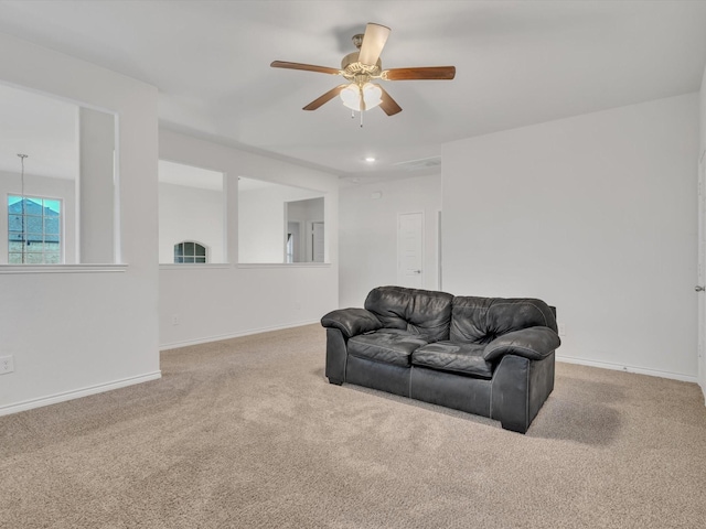 1116 Cobalt Dr, Celina, TX 75009 - sitting room featuring carpet, a ceiling fan, and baseboards