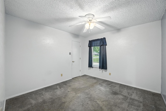 3908 Windhaven Rd, Fort Worth, TX 76133 - carpeted spare room featuring a textured ceiling and a ceiling fan