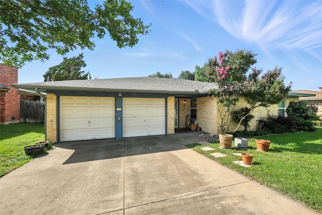 3908 Windhaven Rd, Fort Worth, TX 76133 - single story home featuring brick siding, concrete driveway, a garage, and a shingled roof