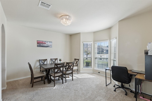 2002 Trinity Ln, Wylie, TX 75098 - office space featuring carpet floors, baseboards, and a chandelier