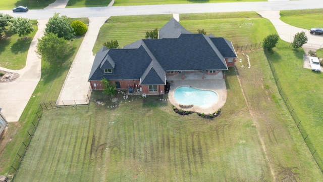 12809 Day Break Trl, Burleson, TX 76028 - view from above of property with a pool