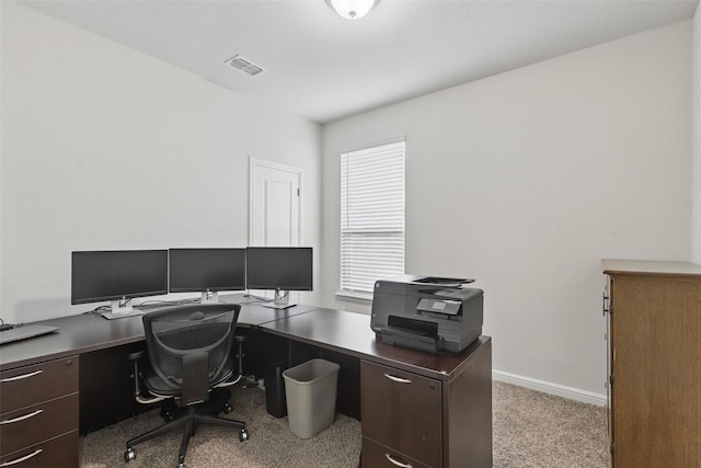 1206 Burlingame Dr, Cleburne, TX 76033 - office area featuring carpet flooring and baseboards