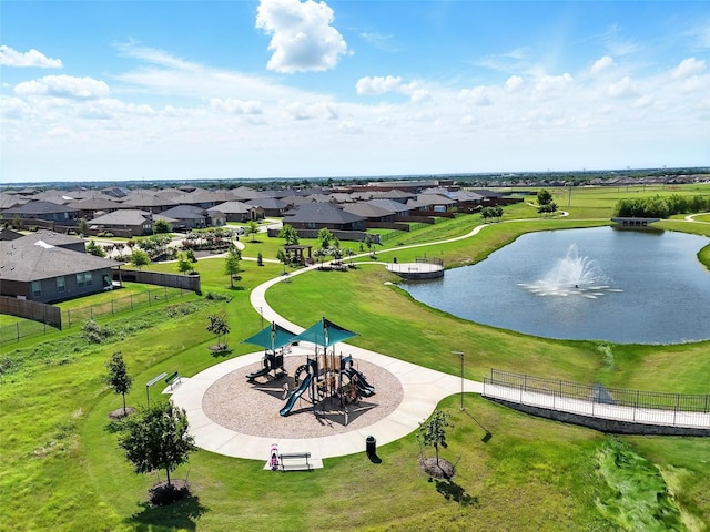 1206 Burlingame Dr, Cleburne, TX 76033 - aerial view of residential area with a nearby body of water and a recreational park